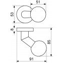 RK.KNOB.02.FIX.N guľa na dvere