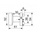 RK.KNOB.03.FIX.CE guľa na dvere