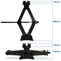 Cric trapezoid 2,5T cu cheie telescopică în ambalaj SN4575