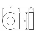 Číslica " a " 3D Al 100mm