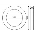 Číslo " 0 " 3D čierne 100mm